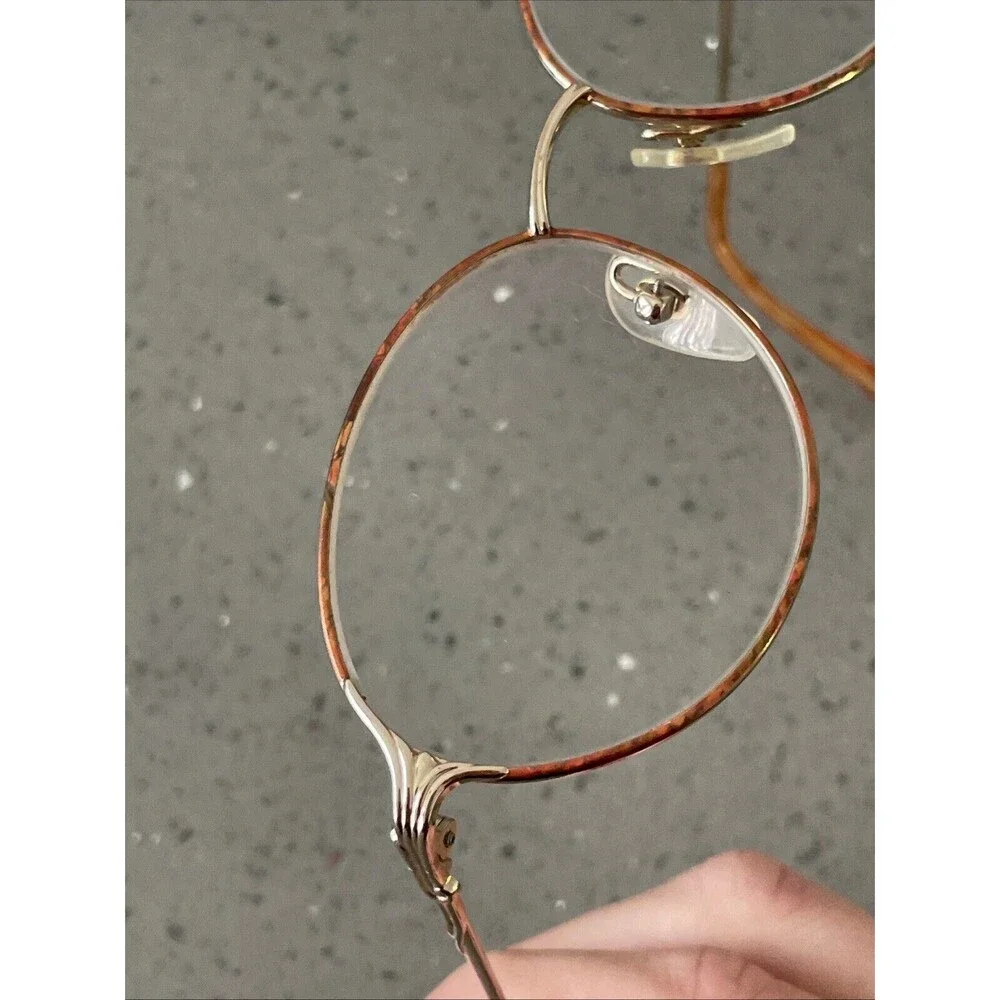 Seiko Eyeglasses Frames Only T359 Japan Pure Titanium 54-16-135 Gold Pink